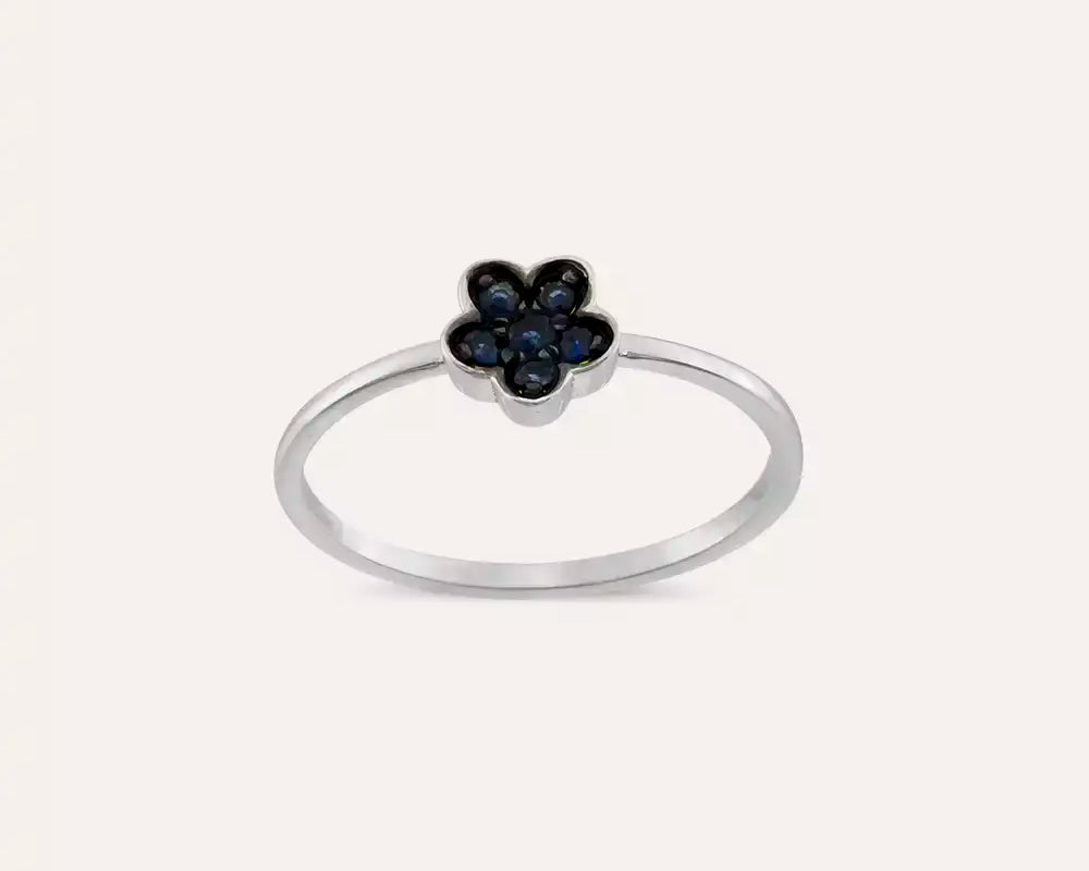 Taşlı Yüzük Modelleri Nasıl Seçilir? Montür Rehberi — 0,14 CT Siyah Pırlanta Taşlı Beyaz Altın Yüzük