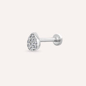 0.03 CT Pırlanta Taşlı Beyaz Altın Piercing