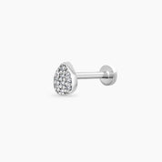0.03 CT Pırlanta Taşlı Beyaz Altın Piercing