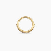 0.06 CT Pırlanta Taşı Sarı Altın Halka Piercing