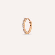 0.09 CT Pırlanta Taşlı Rose Altın Conch Piercing