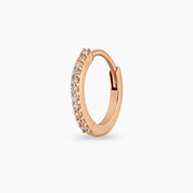 0.09 CT Pırlanta Taşlı Rose Altın Conch Piercing