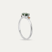 0.94 CT Green Safir ve Orange Safir Taşlı Yüzük - Tufanlar Kuyumculuk