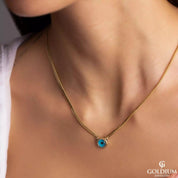 14 Ayar Altın Nazar Göz Kolye