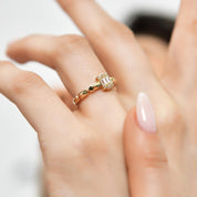 Göz Alıcı 14 Ayar Altın Baget Yüzük