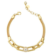 Şık Baget Model Altın Zincir Bileklik