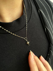 Kelebek Zincir Kutup Yıldızı Kolye