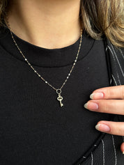 Kelebek Zincir Kilit Kolye