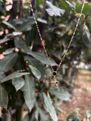 Kelebek Zincir Aynalı Yıldız Kolye