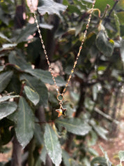 Altın Kelebek Zincirli Yıldız Figürlü Kolye