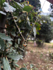 14 Ayar Kelebek Zincir Kalpli Kolye