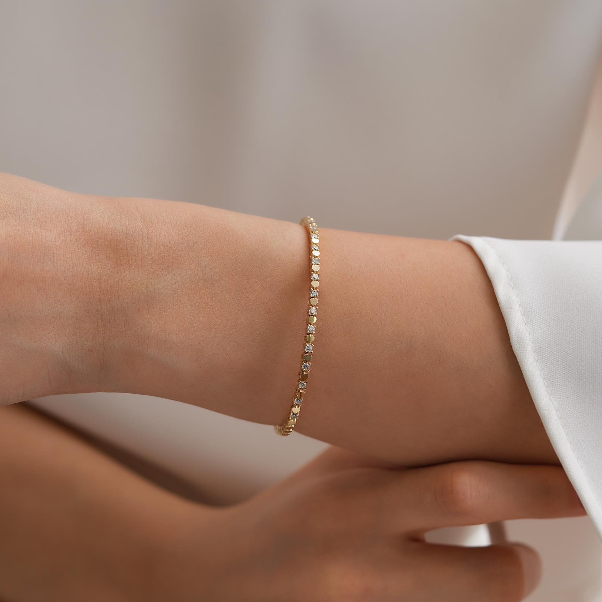 14 Ayar Fantezi Altın Bileklik