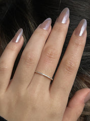 14 Ayar Altın Yarımtur Taşlı Yüzük