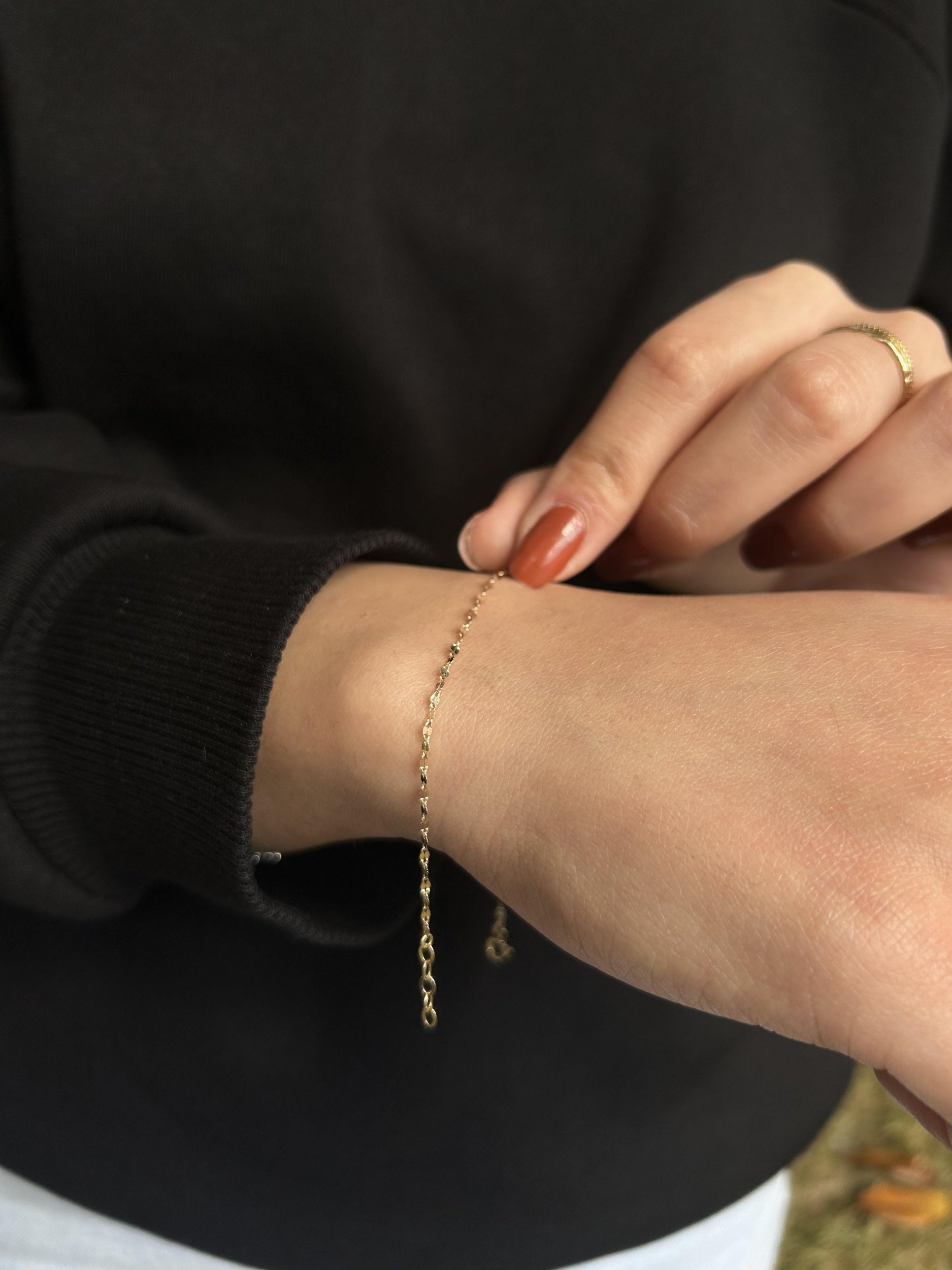 Kelebek zincir bileklik