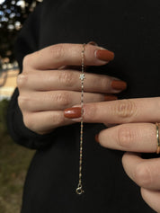 Kelebek Zincir Yıldızlı Taşlı Bileklik