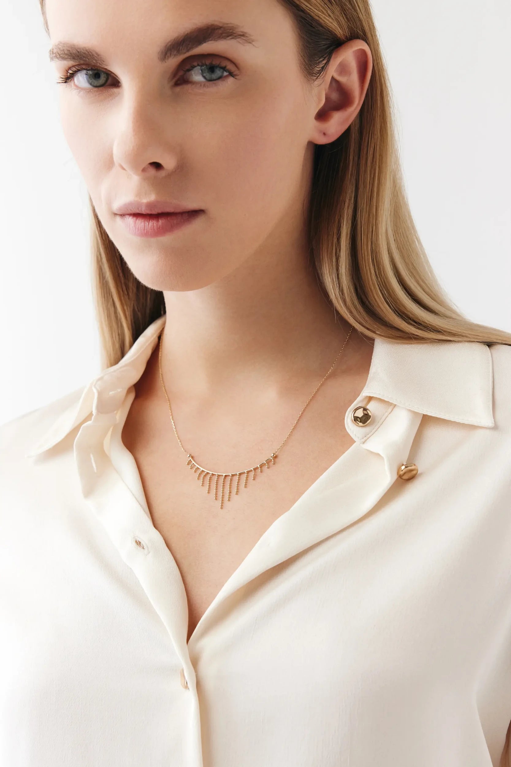 Özel Tasarım Mini Top Zincir-Tel  Detay Kolye