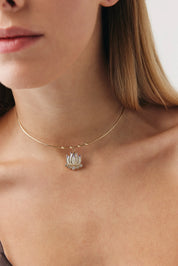 Mor Lotus Tel Choker