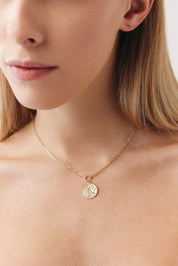 Vintage Etnik Desen Çift Zincir Kolye