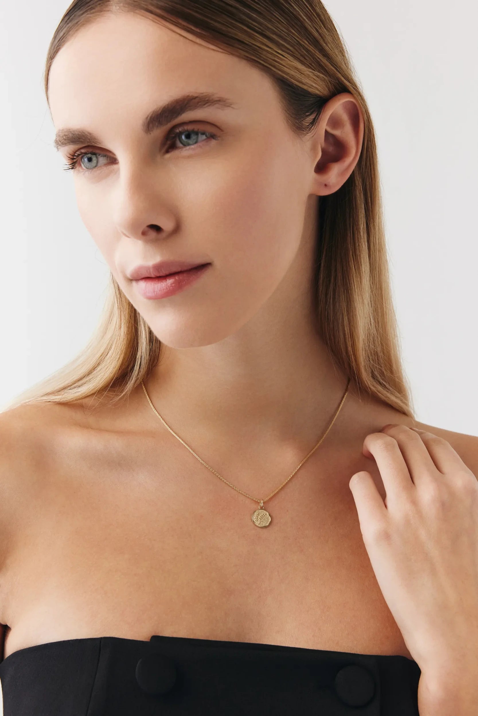 Soft Zincir Başak Uç Damga Kolye