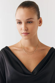 Mini Gurmet Zincir Detaylı Şaheser Kolye