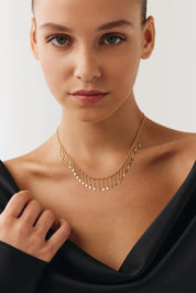 Mini Gurmet Zincir Detaylı Şaheser Kolye