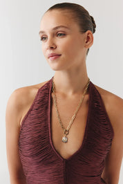 Mor Lotus Charm Kolye