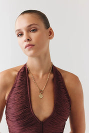 Altın Kalpler Charm Kolye