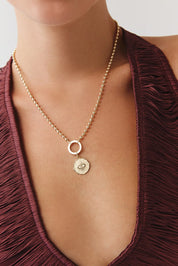 Göz Damga Charm Kolye