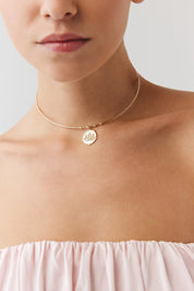 Parıltı Lotus Uç Tel Choker