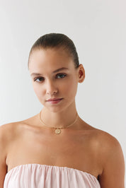 Başak Damga Uçlu Tel Choker