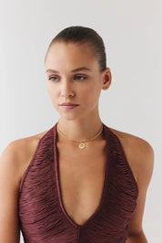 Göz Damga Uçlu Tel Choker