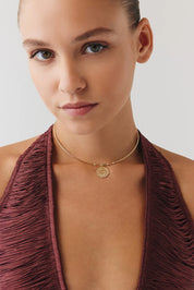 Göz Damga Uçlu Tel Choker