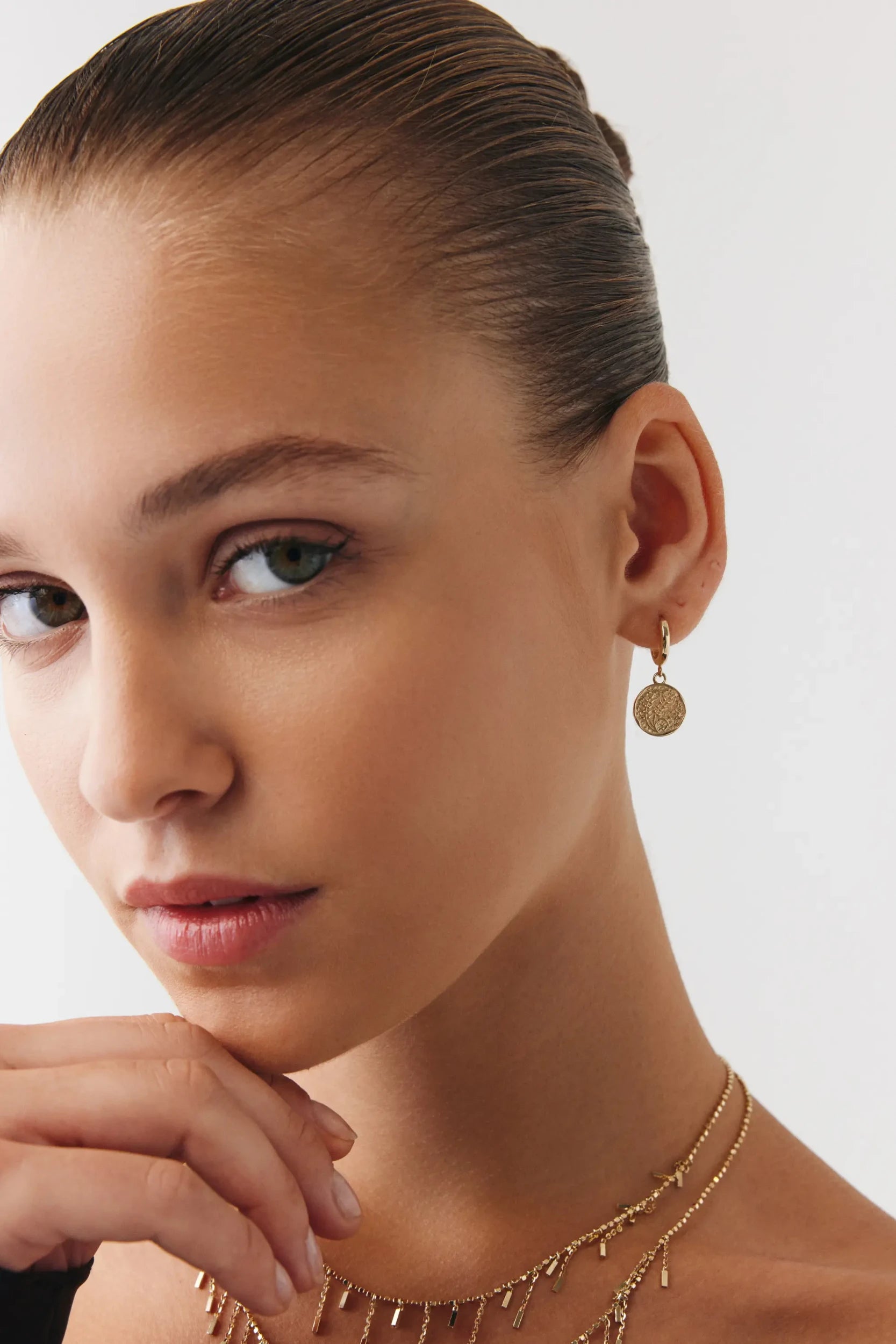 Vintage Başak Damga Küpe