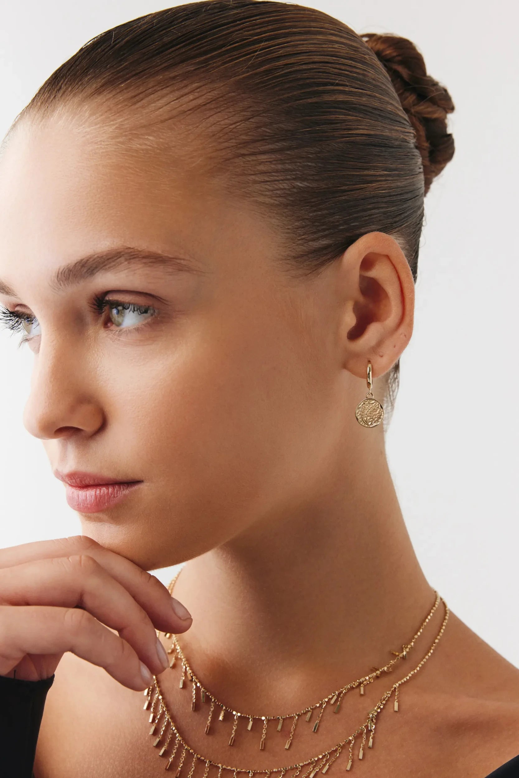 Vintage Başak Damga Küpe