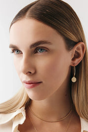 Başak Damga Halka Küpe