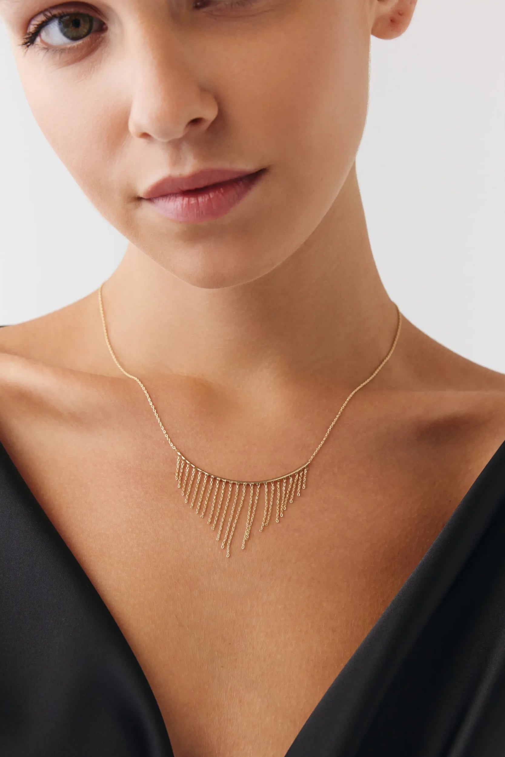 Özel Tasarım Forse Zincir Detay Tel Kolye