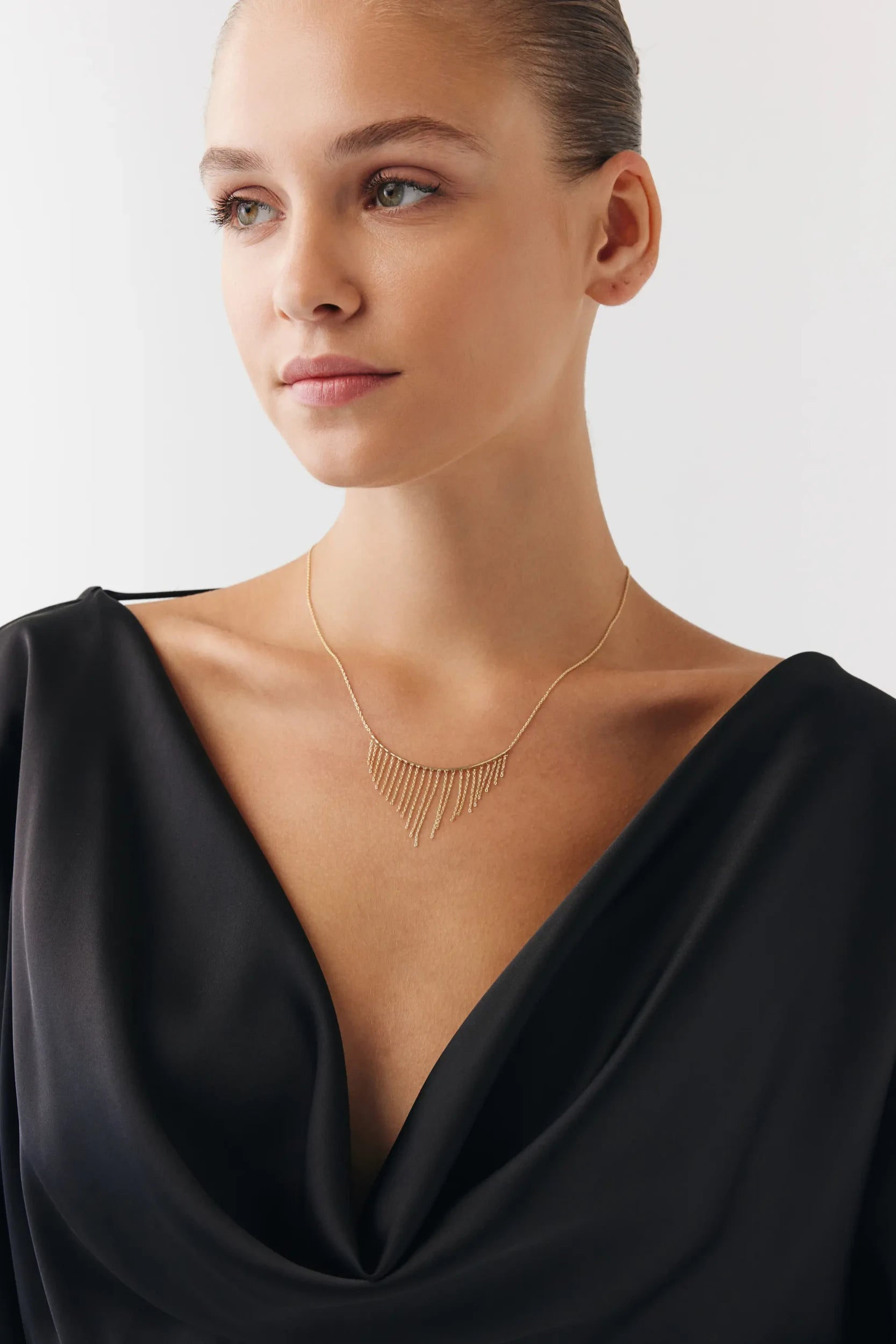 Özel Tasarım Forse Zincir Detay Tel Kolye