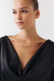 Özel Tasarım Forse Zincir Detay Tel Kolye