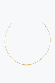 Minimal Çubuk Detay Choker