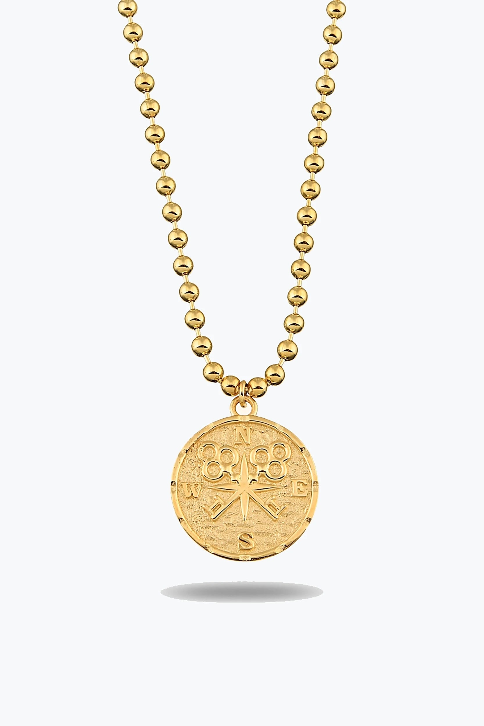 Top Zincir Pusula Kolye