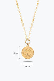 Vintage Etnik Desen Çift Zincir Kolye