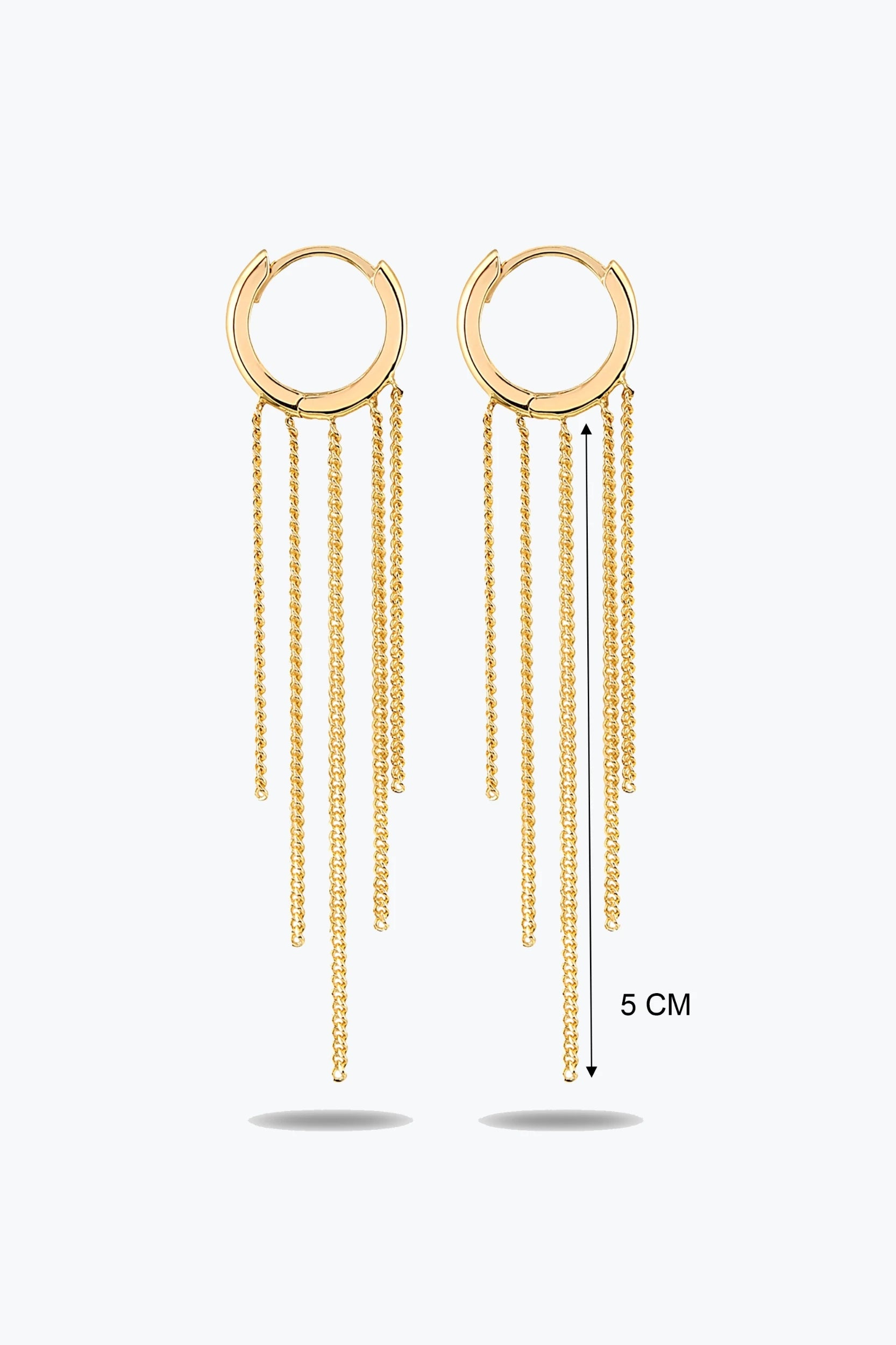 Tasarım Beş Zincir Küpe