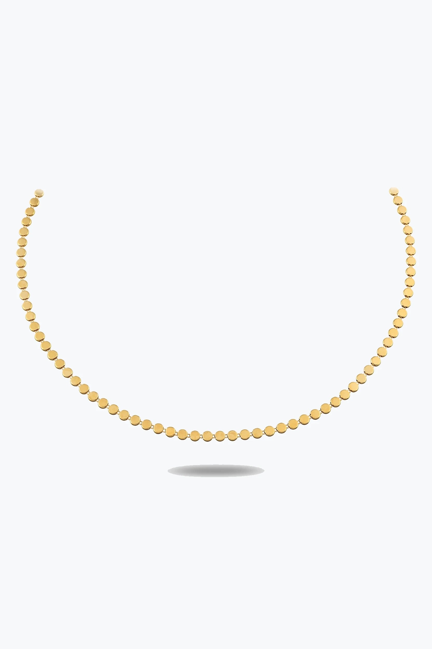 Yuvarlak Ezme Zincir Choker