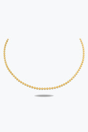 Yuvarlak Ezme Zincir Choker