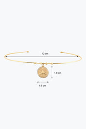 Taşlı Lotus Uç Tel Choker