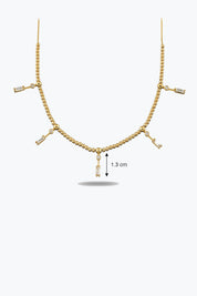 Özel Tasarım Çoklu Baget Taşlı Kolye