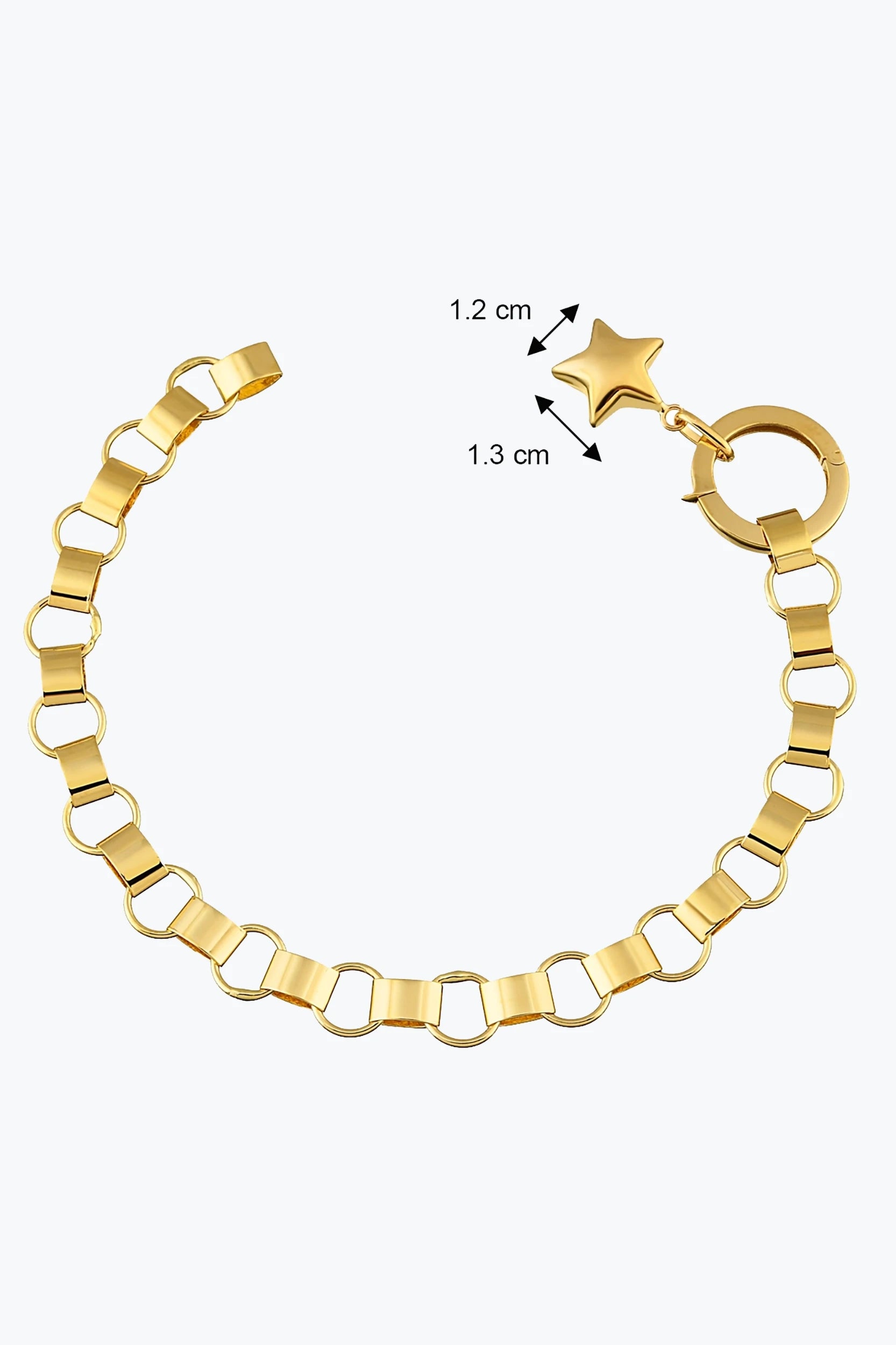 Rolex Zincir Yıldız Charm Bileklik