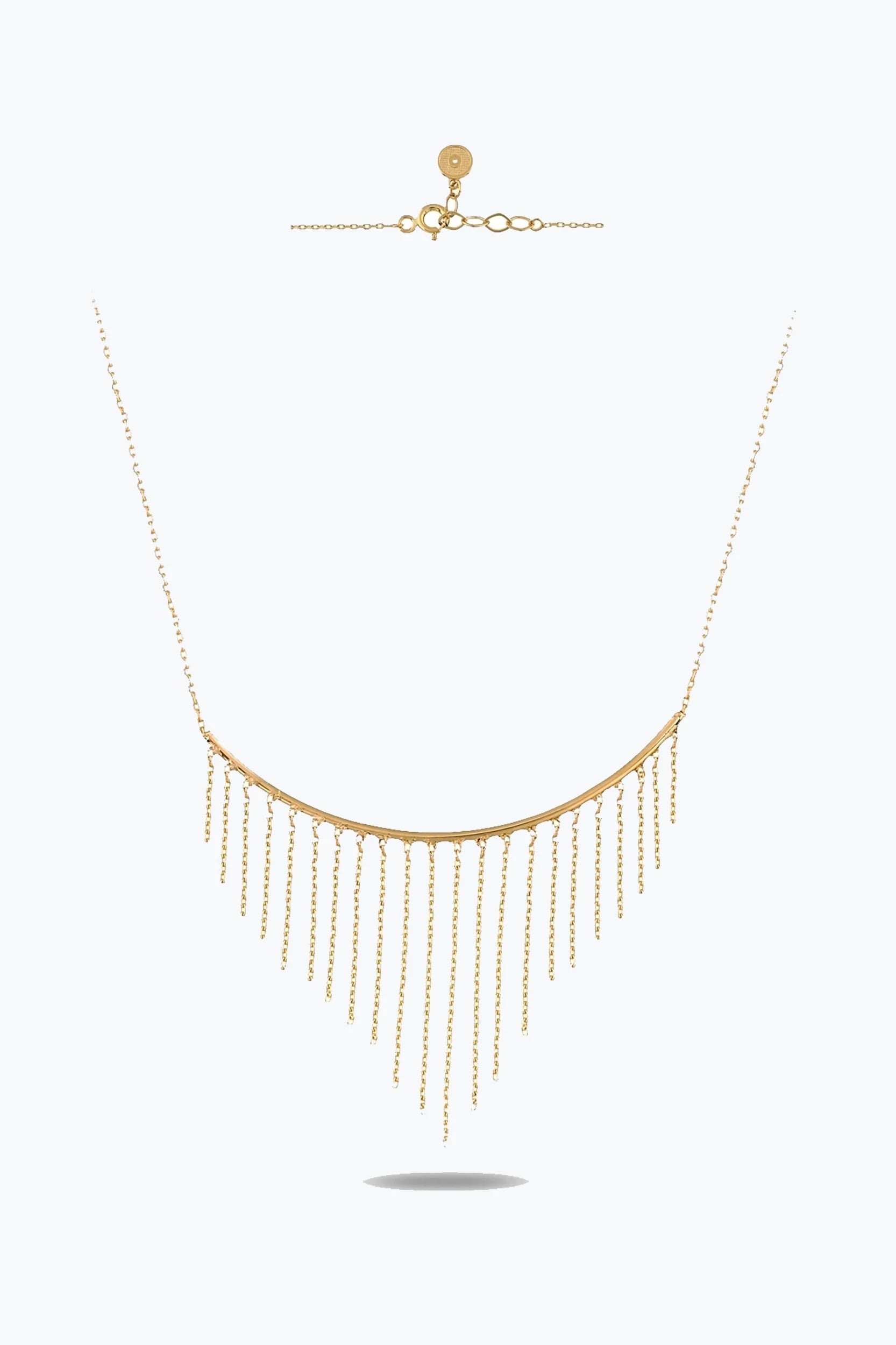 Özel Tasarım Forse Zincir Detay Tel Kolye