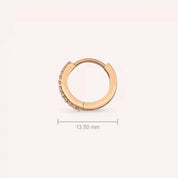 0.08 CT Pırlanta Taşlı Rose Altın Conch Piercing