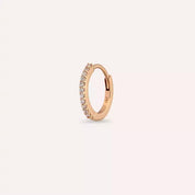 0.08 CT Pırlanta Taşlı Rose Altın Conch Piercing